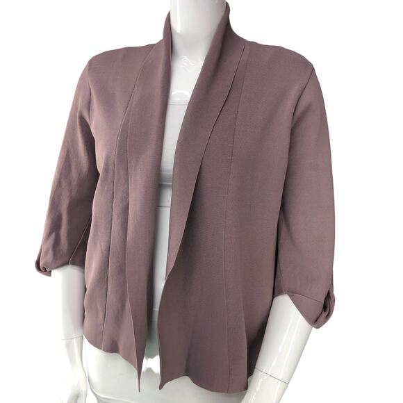 Donna Karan New York Womens Size L Open Front Cardigan Rib Knit - Picture 1 of 16